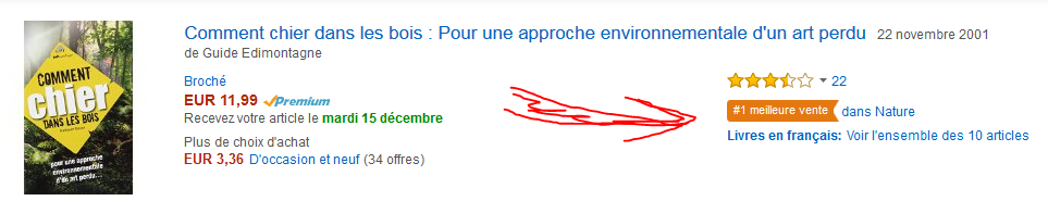 Simplement la meilleure vente Amazon du moment