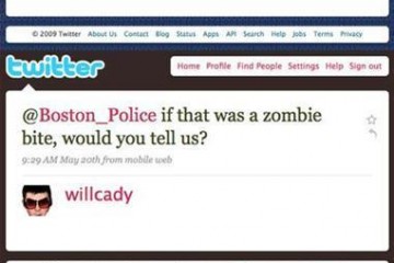 Police de boston et morsures de zombies