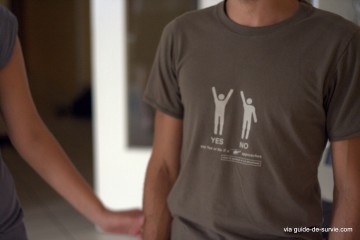 Tee shirt decathlon : signes Ã  faire Ã  un hÃ©licoptÃ¨re