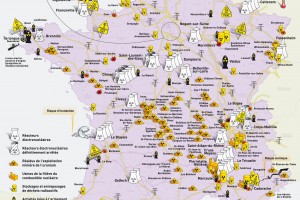 cartes des risques nucléaires en France